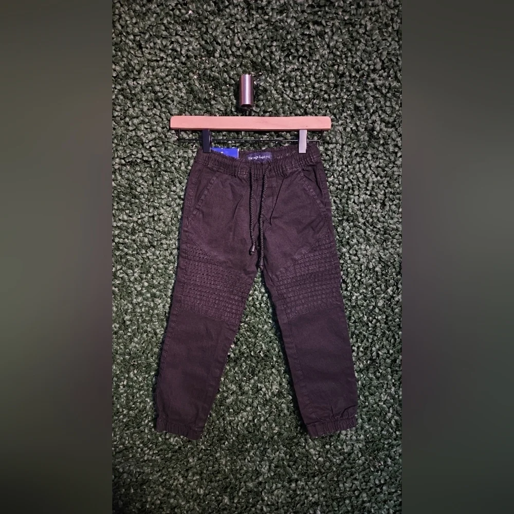 Kids Black Casual Jogger Pants